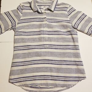 Vineyard Vines sz 6 Linen blend popover light blue